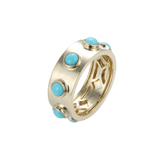 Turquoise Leggo Metals 2 Ring