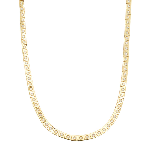 Diamond Leggo Tennis Necklace