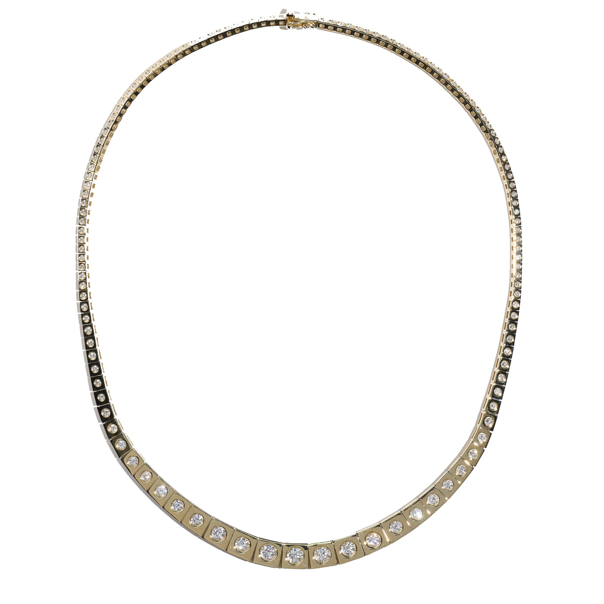 Diamond Riviere Leggo Tennis Necklace