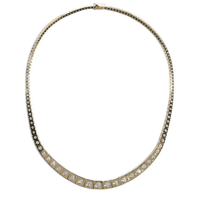 Diamond Riviere Leggo Tennis Necklace