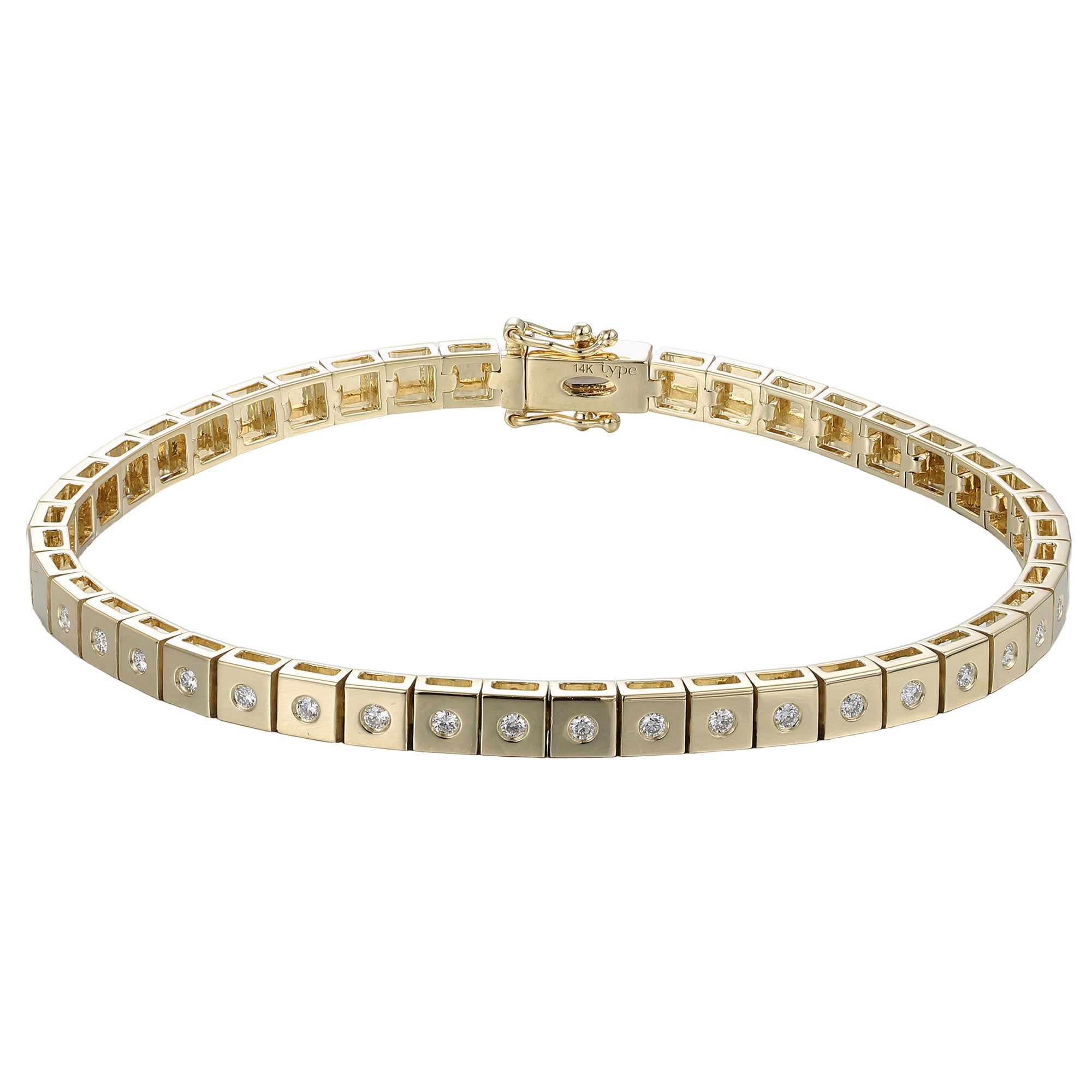 Diamond Leggo Mini Tennis Bracelet