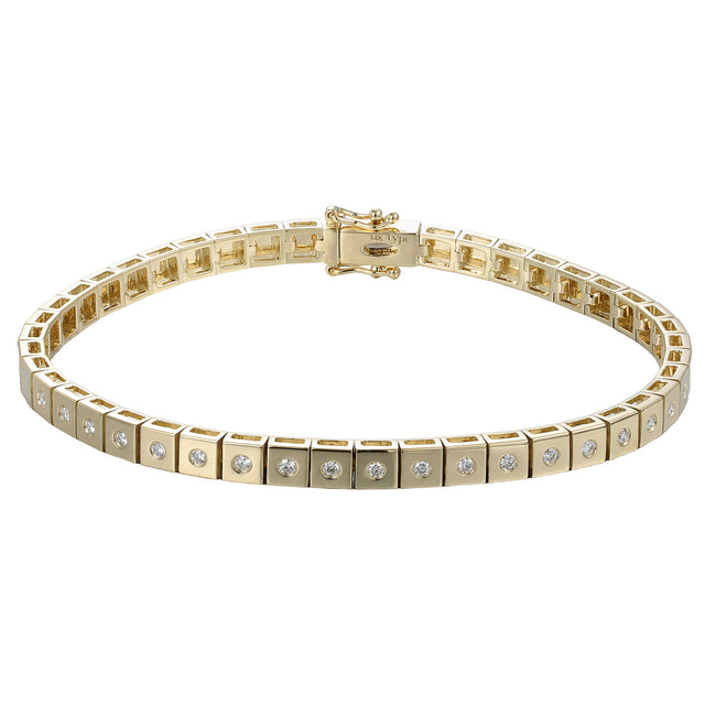 Diamond Leggo Mini Tennis Bracelet
