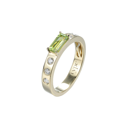 Peridot Leggo Birthstone Ring