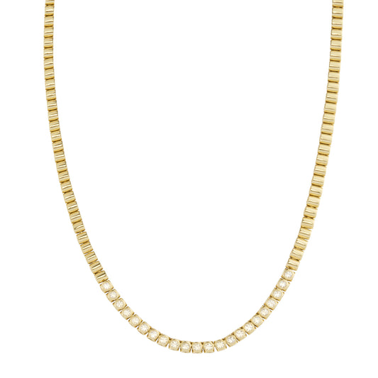 Diamond Tubbo Tennis Necklace - Main Img