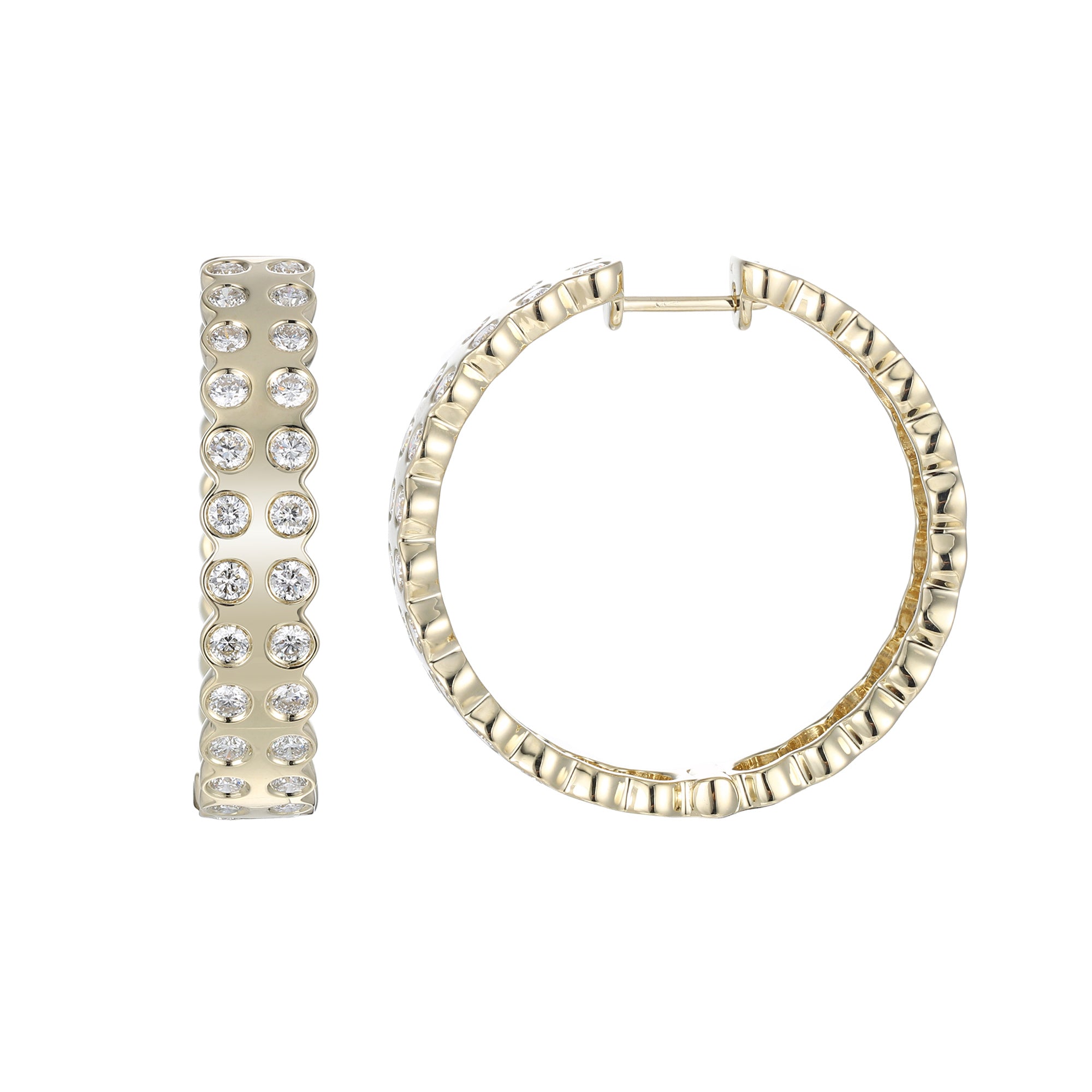 Diamond Leggo 2.0 Hoop Earrings