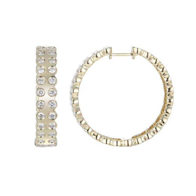 Diamond Leggo 2.0 Hoop Earrings