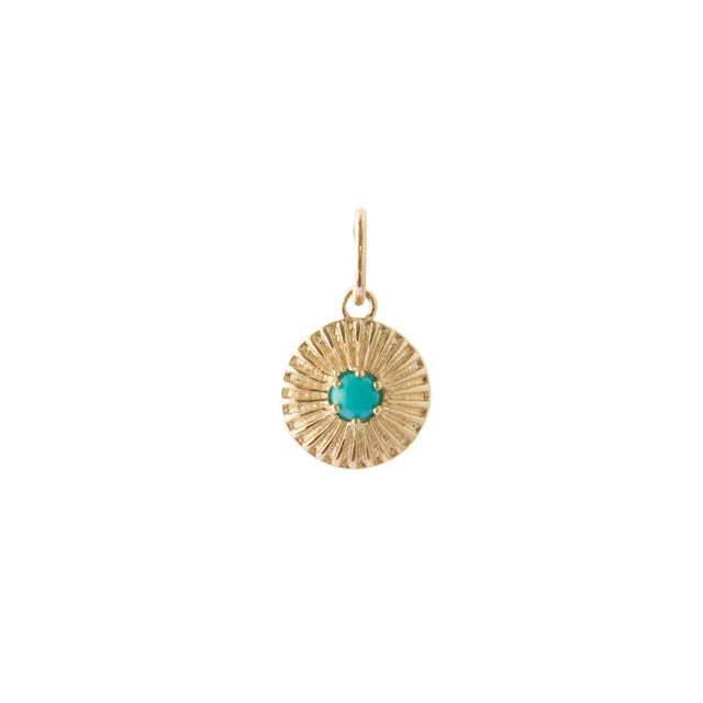 December Turquoise Birthstone Charm