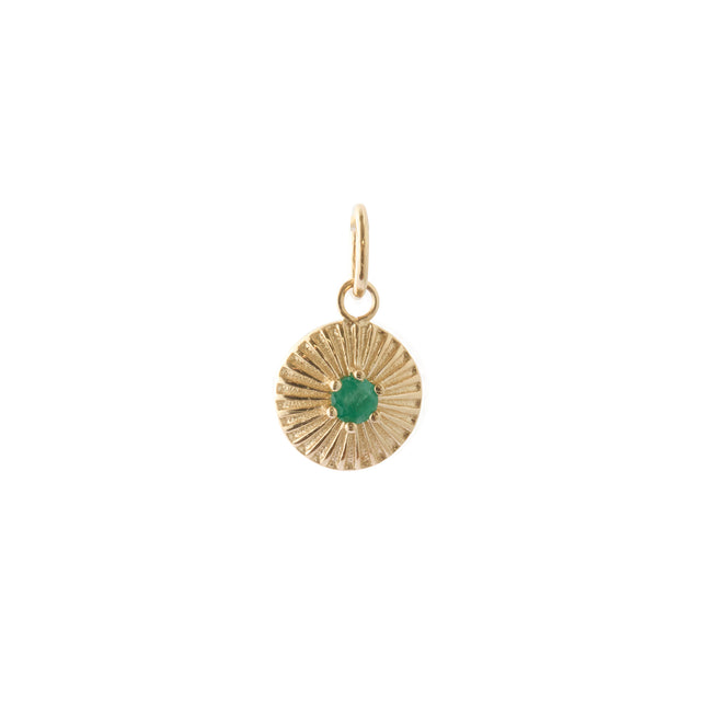 May Emerald Birthstone Charm