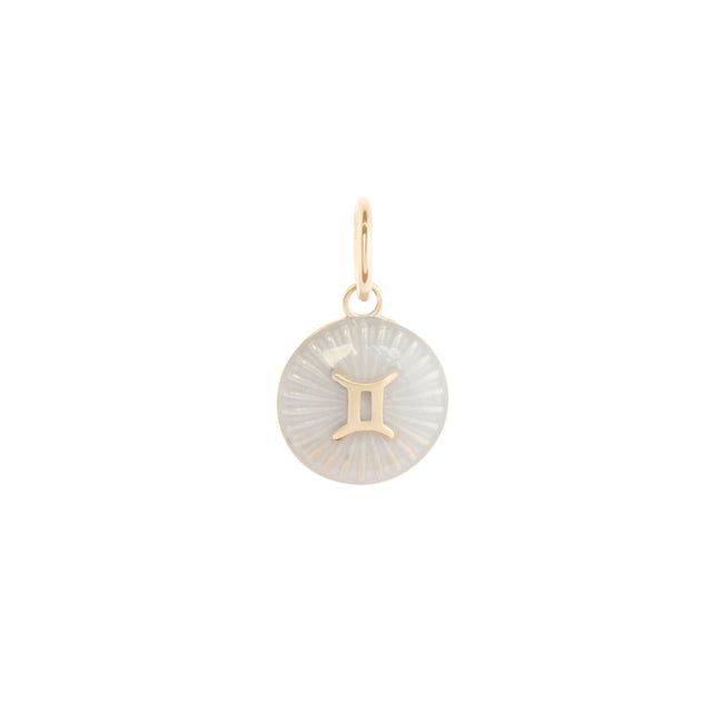 Pearl White Gemini Charm