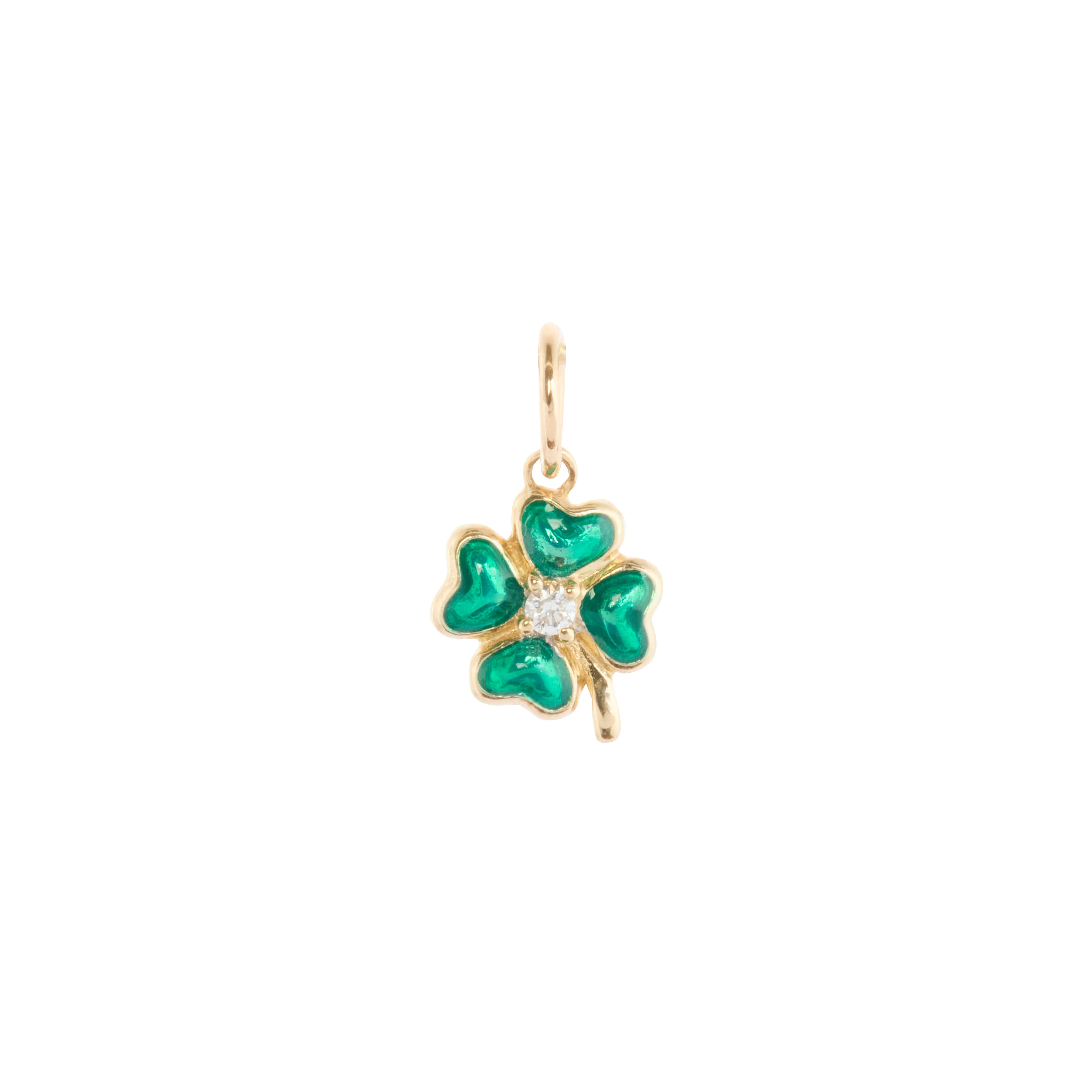 Sea Green Clover Charm