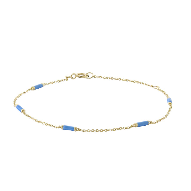 Trouver Lapis Bar Chain Bracelet - Bracelets - Broken English Jewelry