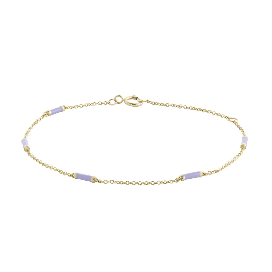 Trouver Lavender Bar Chain Bracelet - Bracelets - Broken English Jewelry