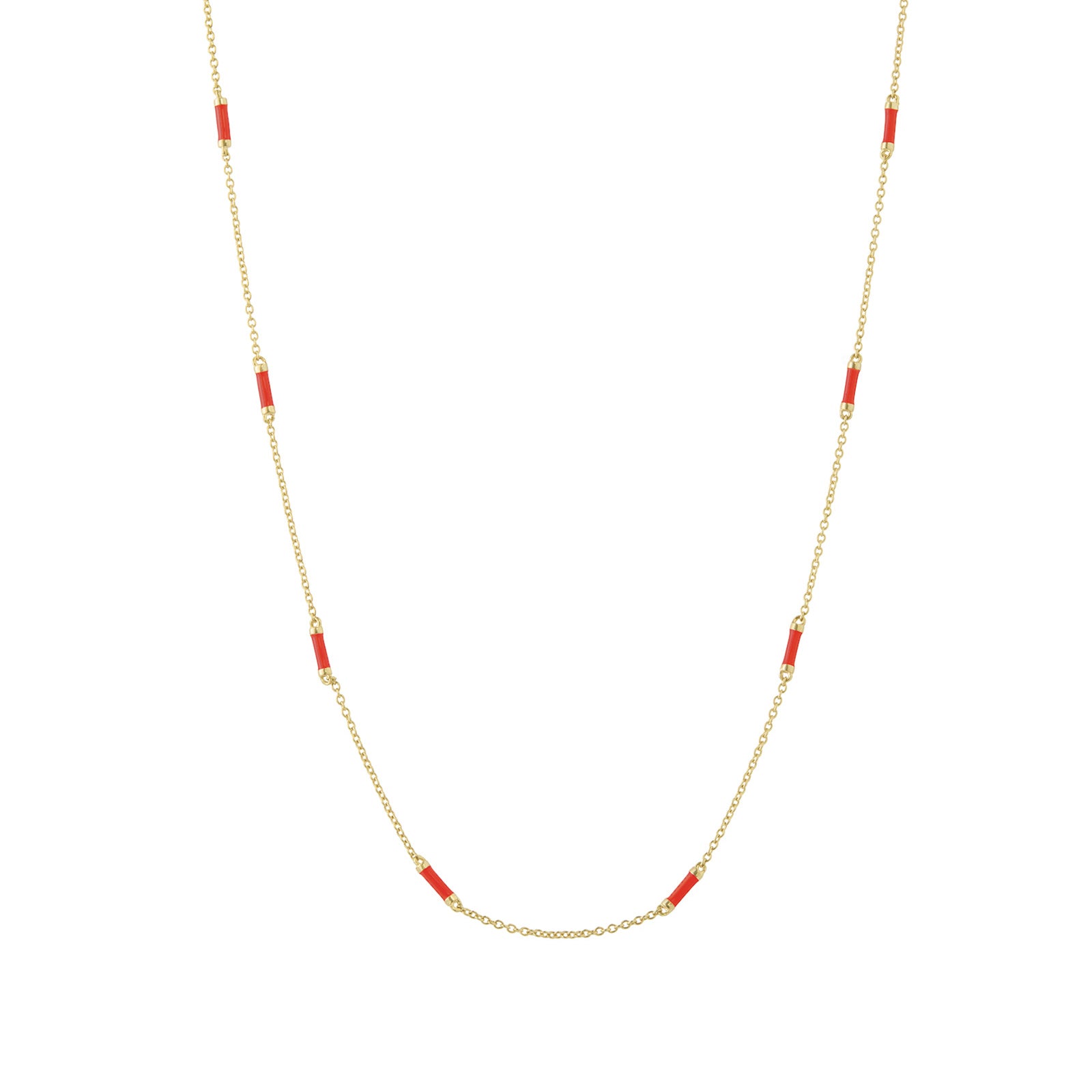 Trouver 16" Apple Bar Chain Necklace - Necklaces - Broken English Jewelry