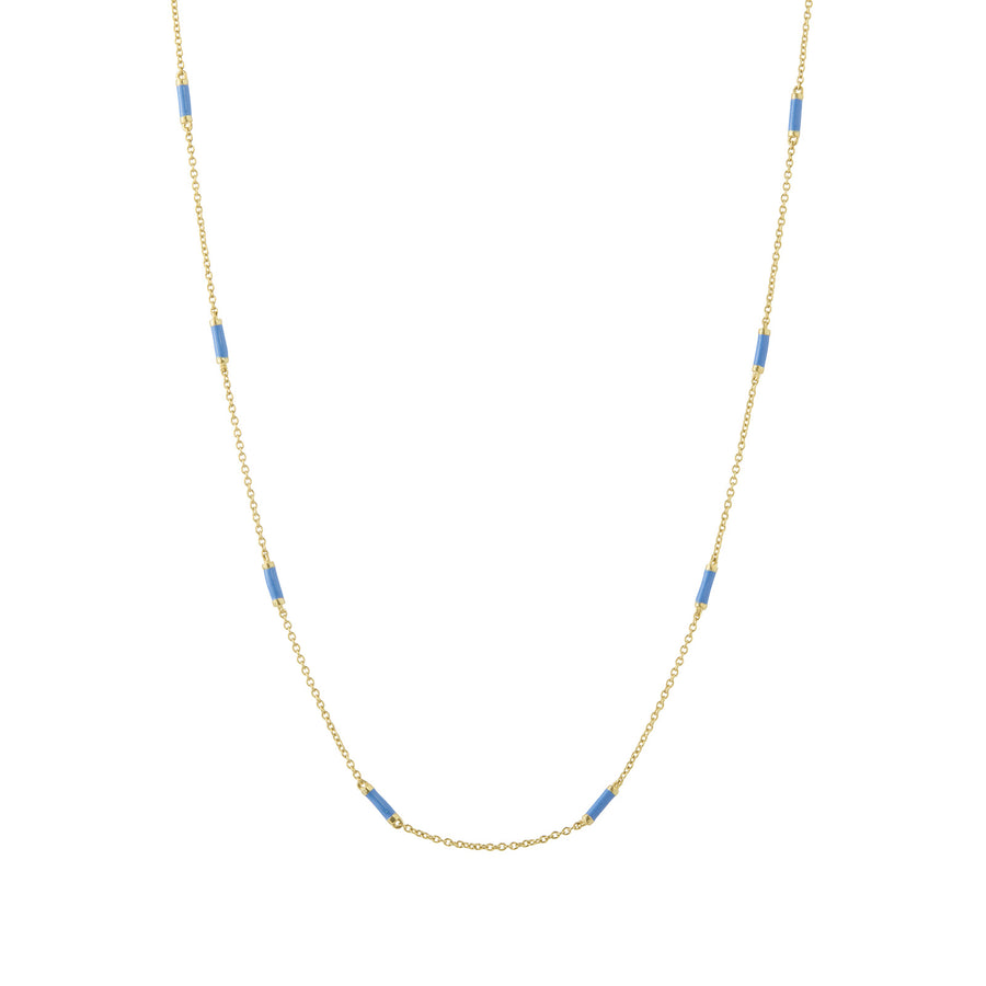 Trouver 16" Lapis Bar Chain Necklace - Necklaces - Broken English Jewelry