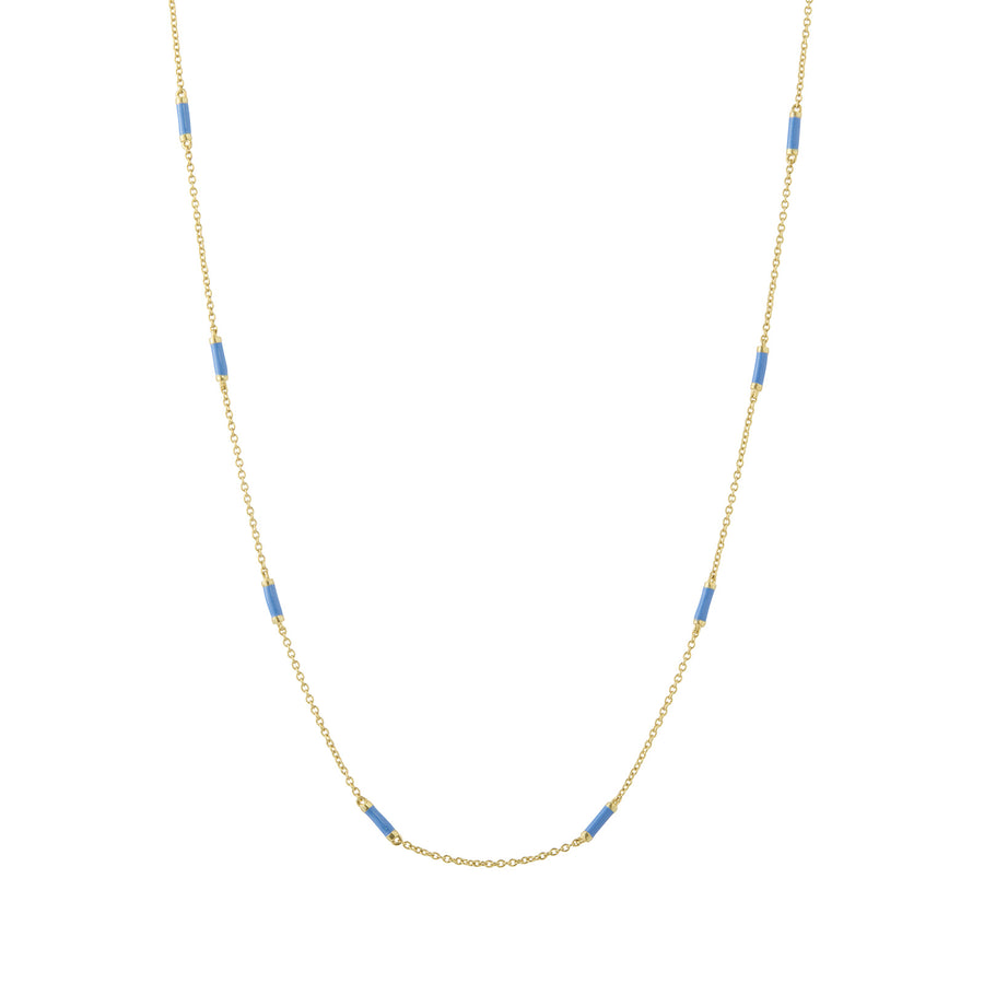 Trouver 18" Lapis Bar Chain Necklace - Necklaces - Broken English Jewelry