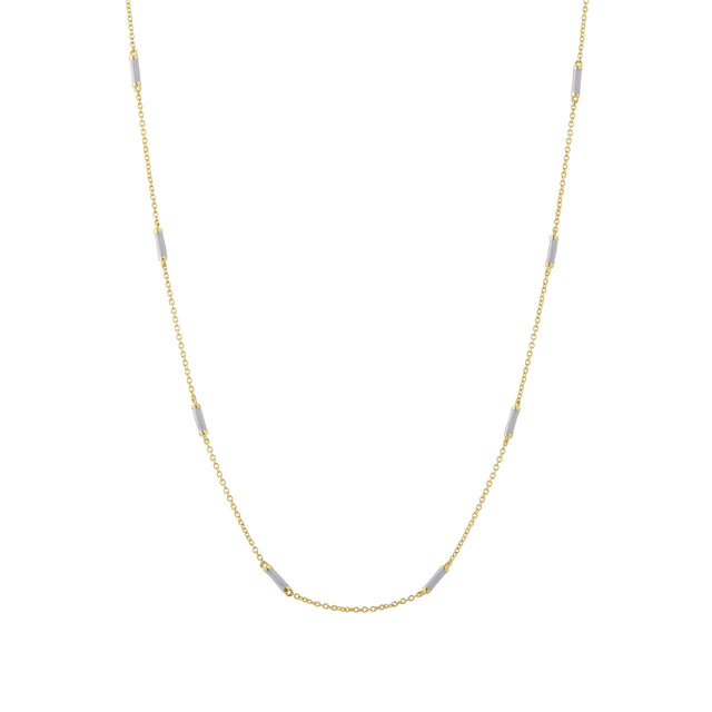 Trouver 16" Lavender Bar Chain Necklace - Necklaces - Broken English Jewelry
