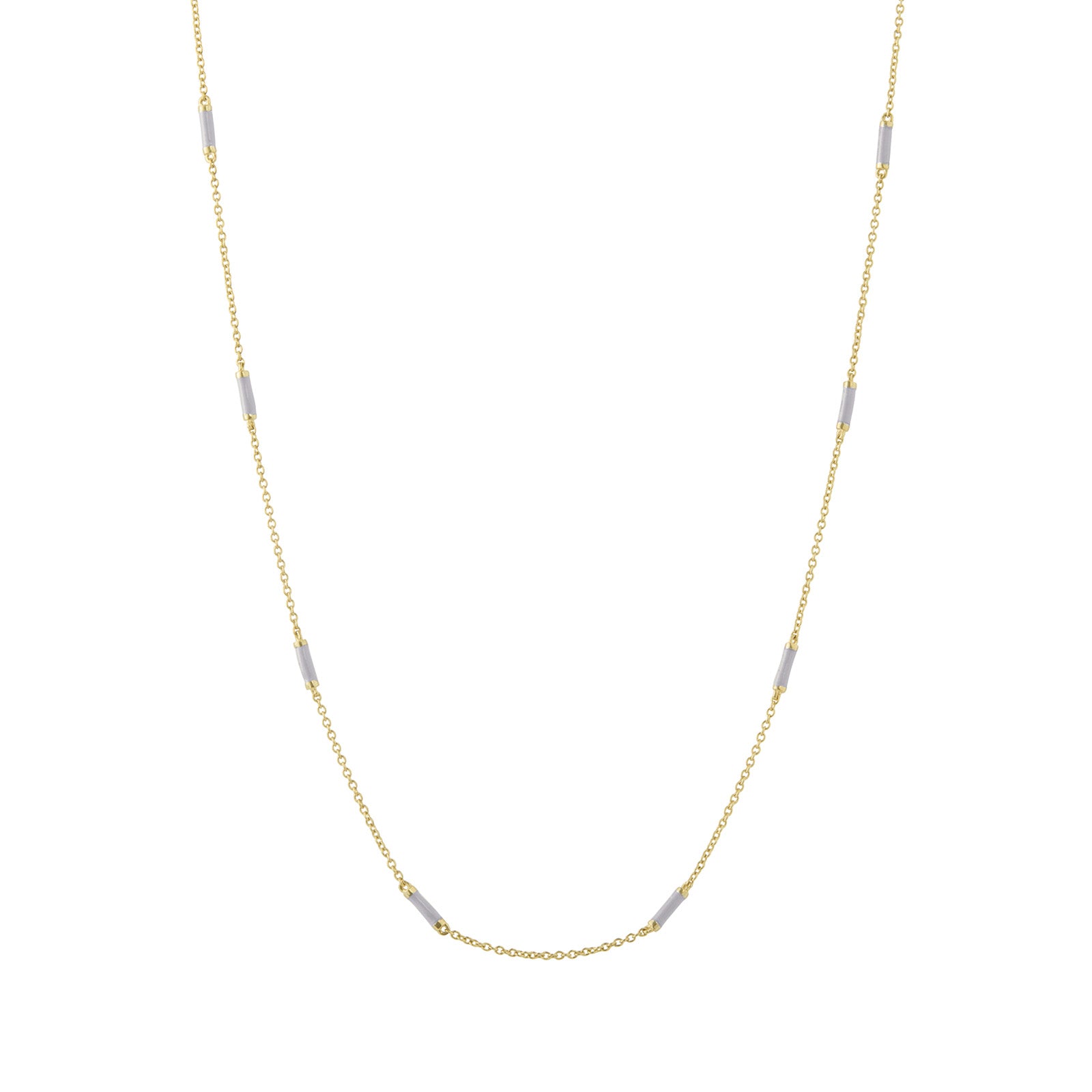 Trouver 18" Lavender Bar Chain Necklace - Necklaces - Broken English Jewelry