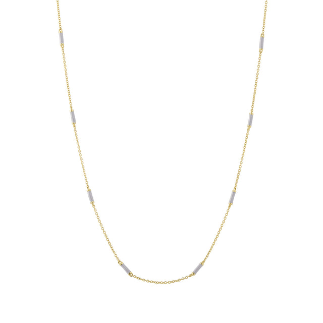 Trouver 18" Lavender Bar Chain Necklace - Necklaces - Broken English Jewelry