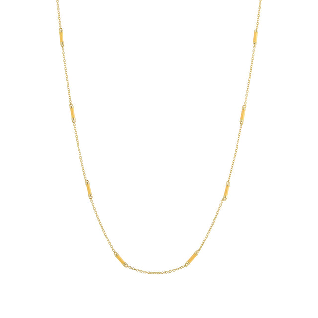 Trouver 16" Marigold Bar Chain Necklace - Necklaces - Broken English Jewelry