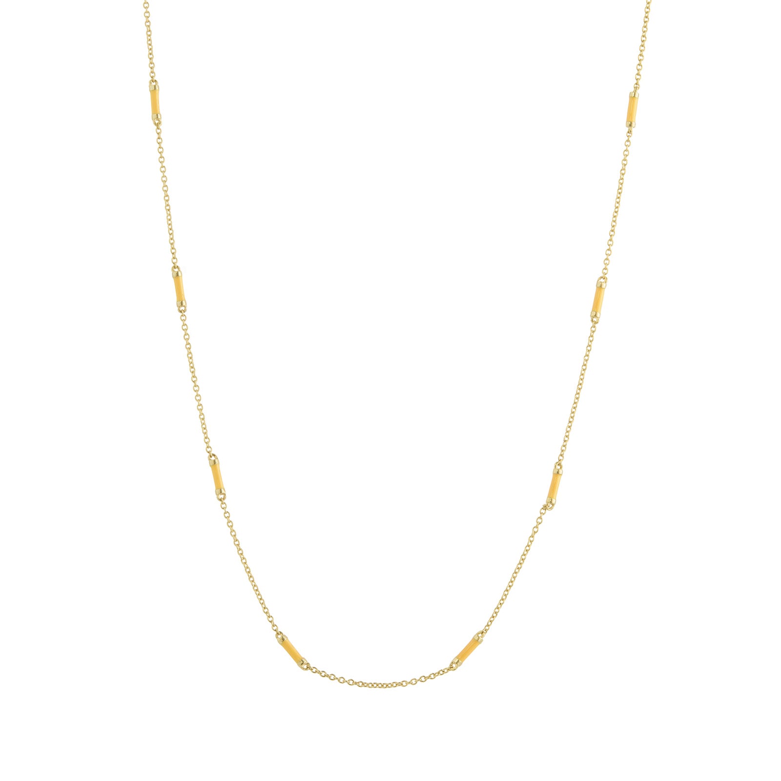 Trouver 18" Marigold Bar Chain Necklace - Necklaces - Broken English Jewelry