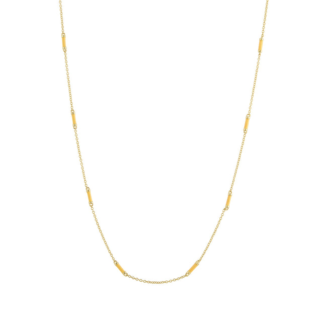 Trouver 18" Marigold Bar Chain Necklace - Necklaces - Broken English Jewelry
