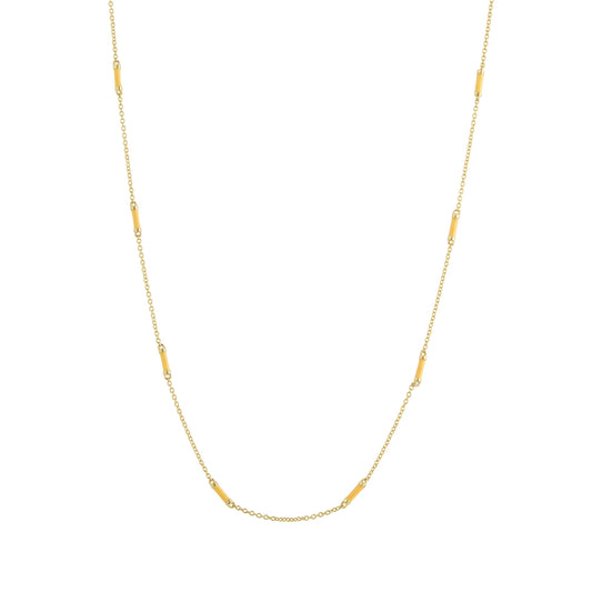 18" Marigold Bar Chain Necklace - Main Img
