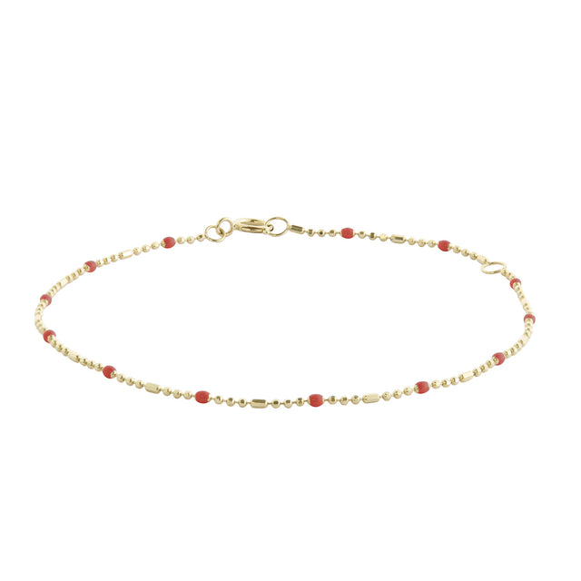 Trouver Apple Dot Ball Chain Bracelet - Bracelets - Broken English Jewelry