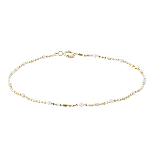 Blanc Dot Ball Chain Bracelet - Main Img