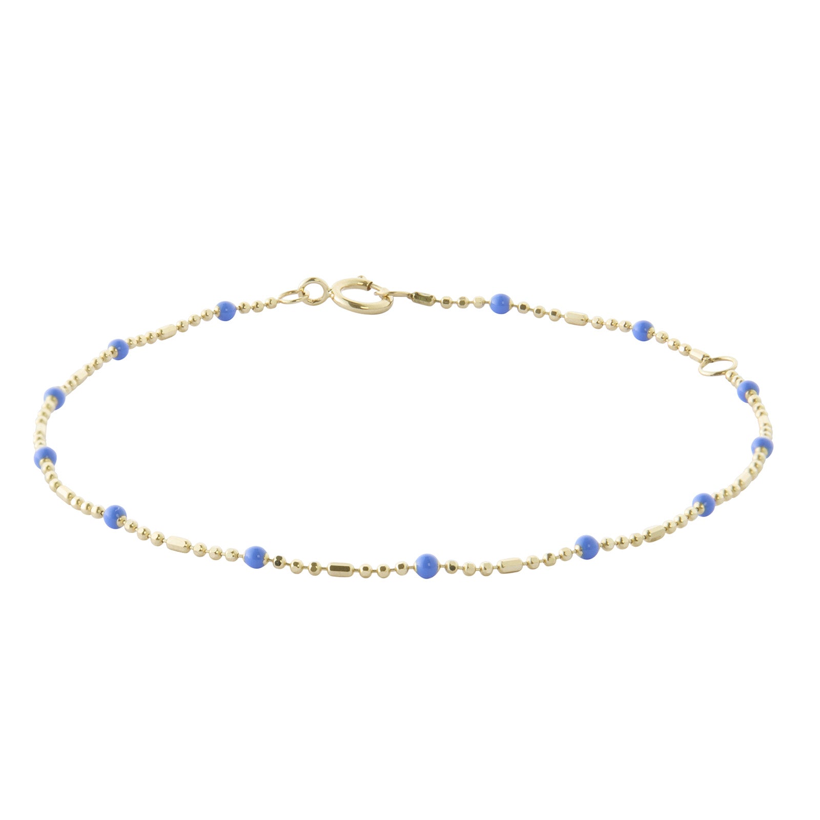 Trouver Lapis Dot Ball Chain Bracelet - Bracelets - Broken English Jewelry