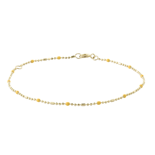 Trouver Marigold Dot Ball Chain Bracelet - Bracelets - Broken English Jewelry
