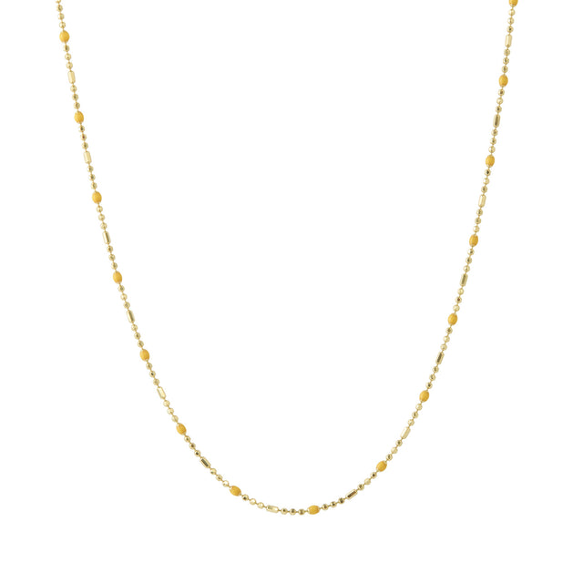 Trouver 18" Marigold Dot Ball Chain Necklace - Necklaces - Broken English Jewelry