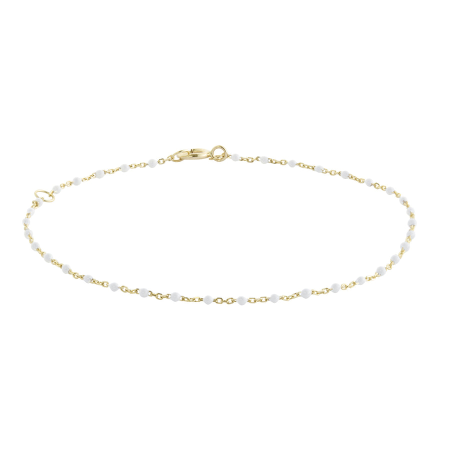 Trouver Blanc Tiny Dot Chain Bracelet - Bracelets - Broken English Jewelry
