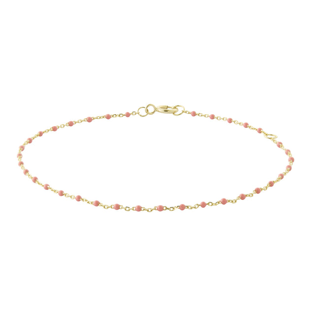 Trouver Coral Tiny Dot Chain Bracelet - Bracelets - Broken English Jewelry