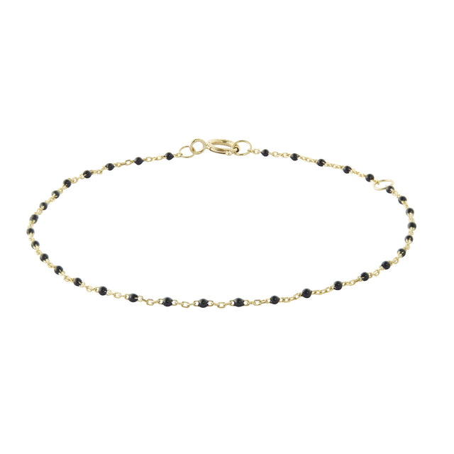 Trouver Onyx Tiny Dot Chain Bracelet - Bracelets - Broken English Jewelry