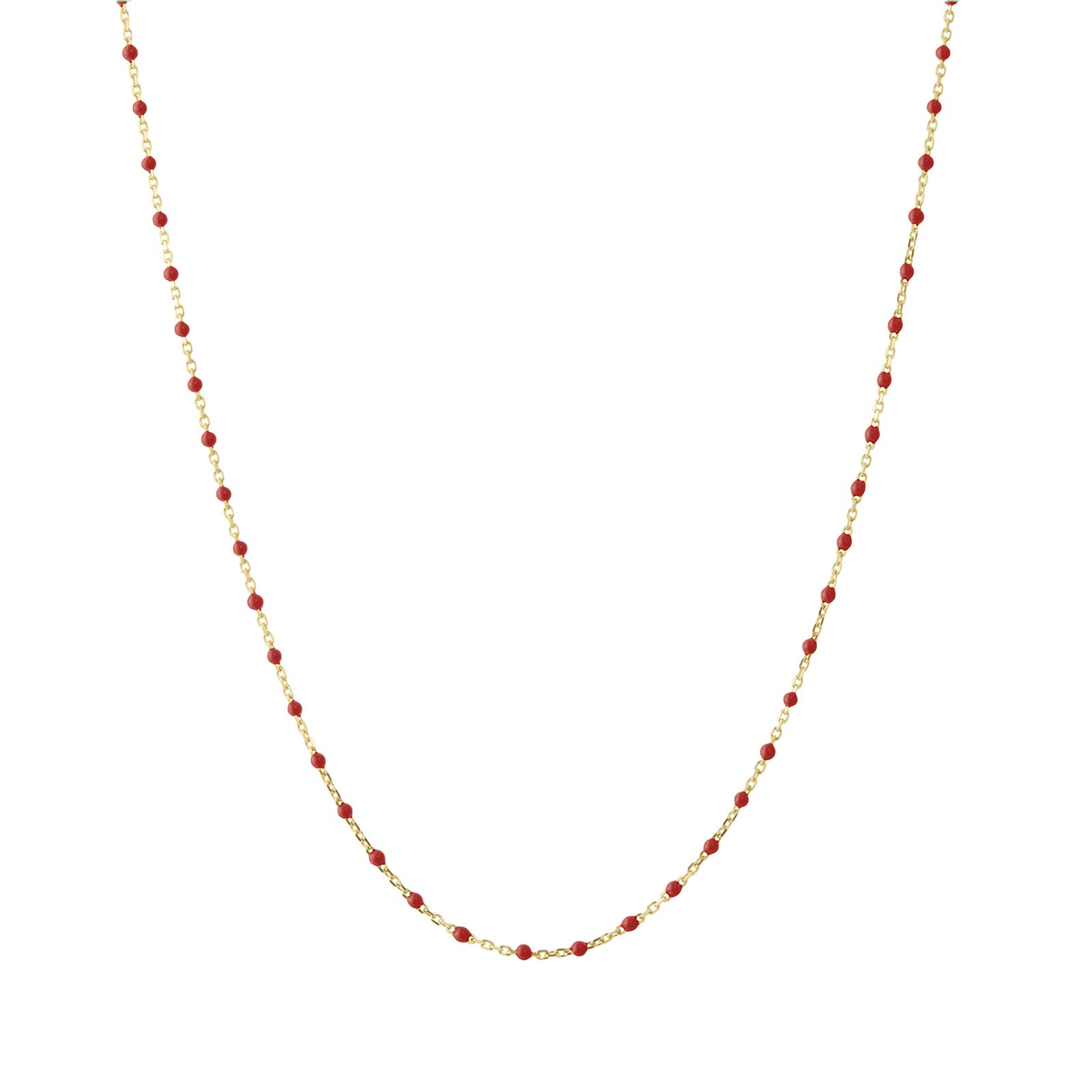 Trouver 18" Apple Tiny Dot Chain Necklace - Necklaces - Broken English Jewelry