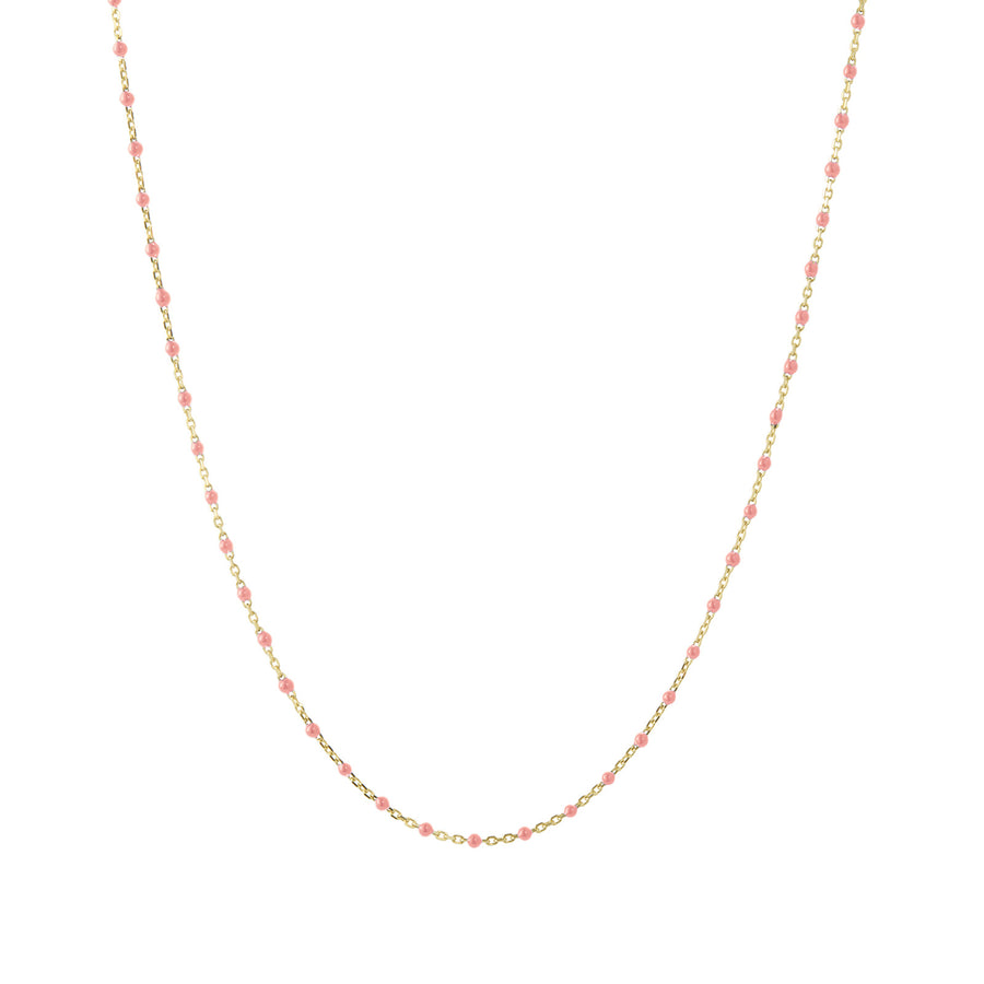Trouver 16" Coral Tiny Dot Chain Necklace - Necklaces - Broken English Jewelry