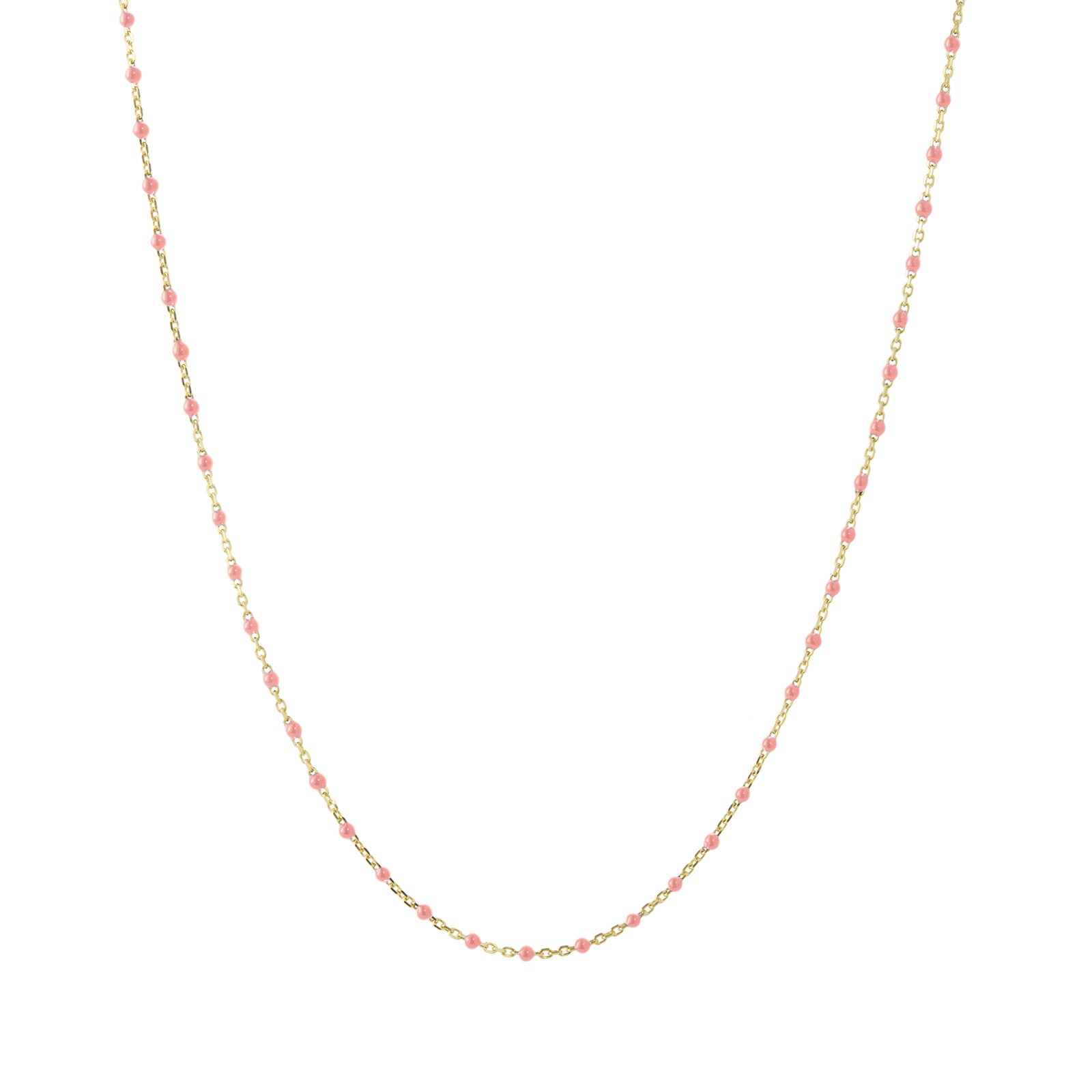 Trouver 18" Coral Tiny Dot Chain Necklace - Necklaces - Broken English Jewelry