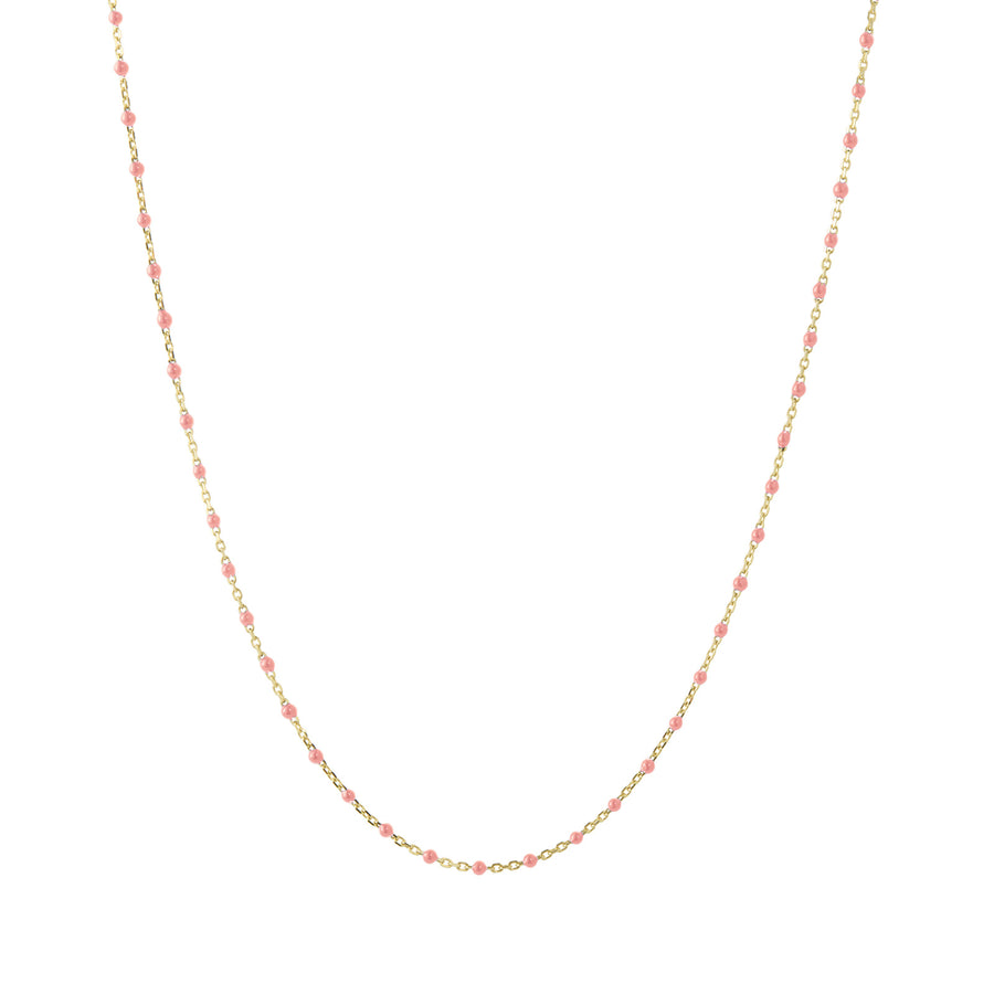 Trouver 18" Coral Tiny Dot Chain Necklace - Necklaces - Broken English Jewelry