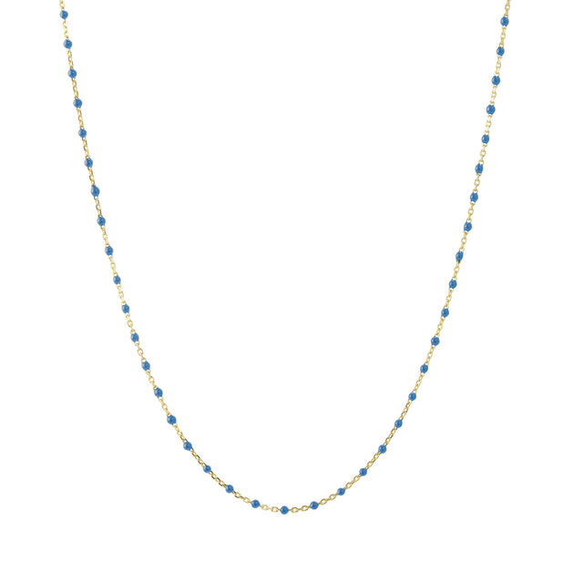 Trouver 18" Lapis Tiny Dot Chain Necklace - Necklaces - Broken English Jewelry