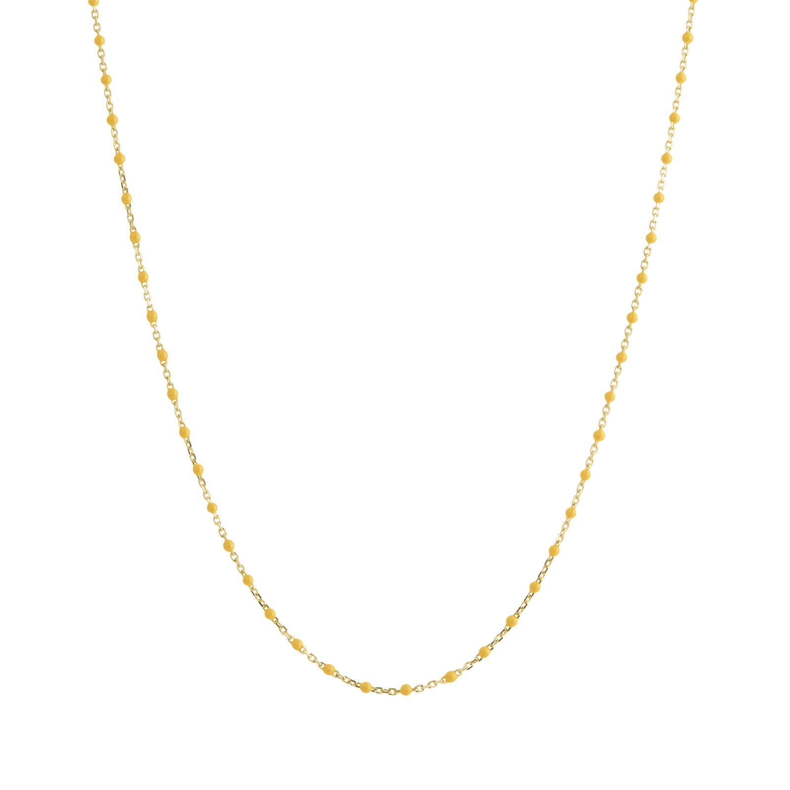 Trouver 18" Marigold Tiny Dot Chain Necklace - Necklaces - Broken English Jewelry