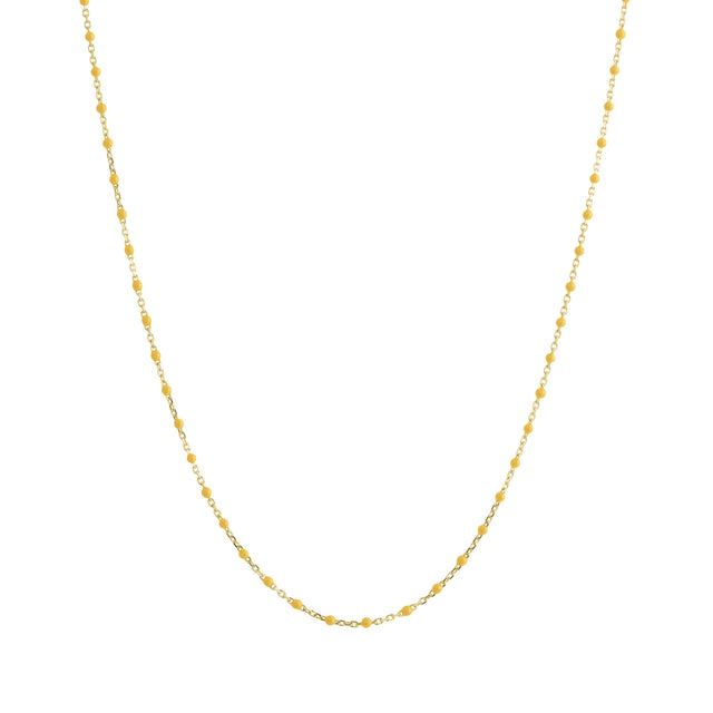 Trouver 18" Marigold Tiny Dot Chain Necklace - Necklaces - Broken English Jewelry