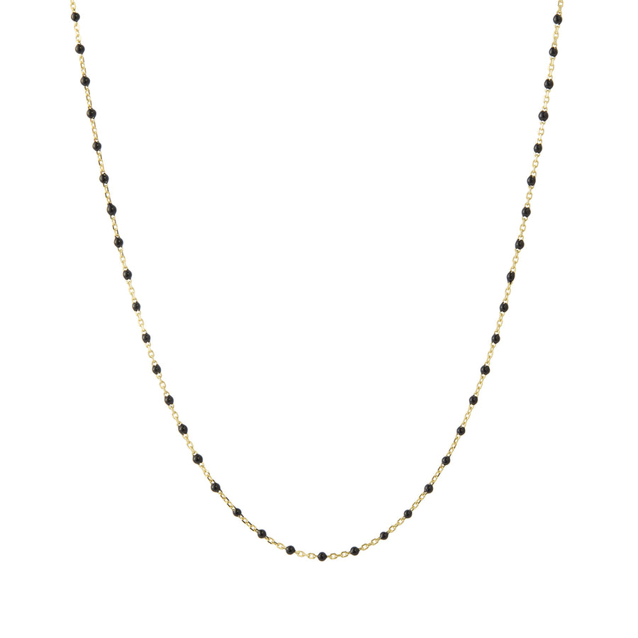 Trouver 18" Onyx Tiny Dot Chain Necklace - Necklaces - Broken English Jewelry