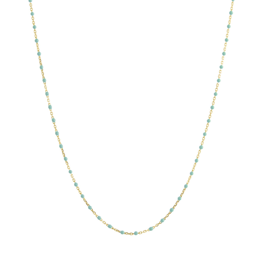 Trouver 18" Turquoise Tiny Dot Chain Necklace - Necklaces - Broken English Jewelry