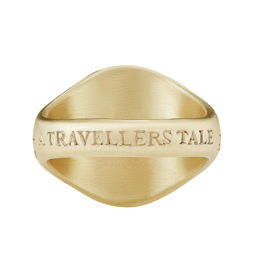 Diamond Traveller's Tale Ring with Champlevé Enamel