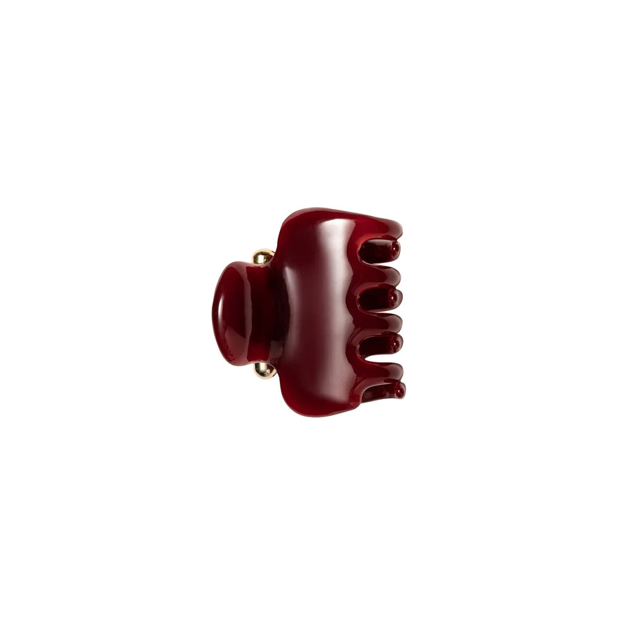 UNDO 1.5"  Claw Clip - Bordeaux - Accessories - Broken English Jewelry side view