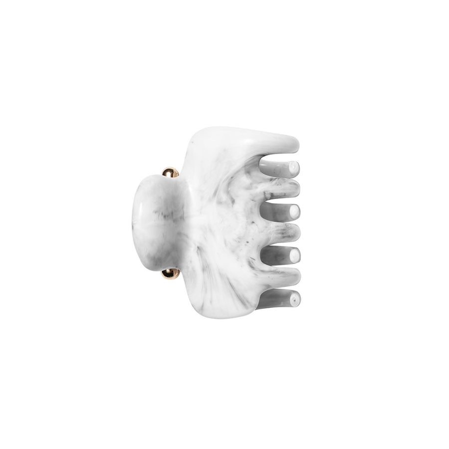 2" Claw Clip - Carrara Marble