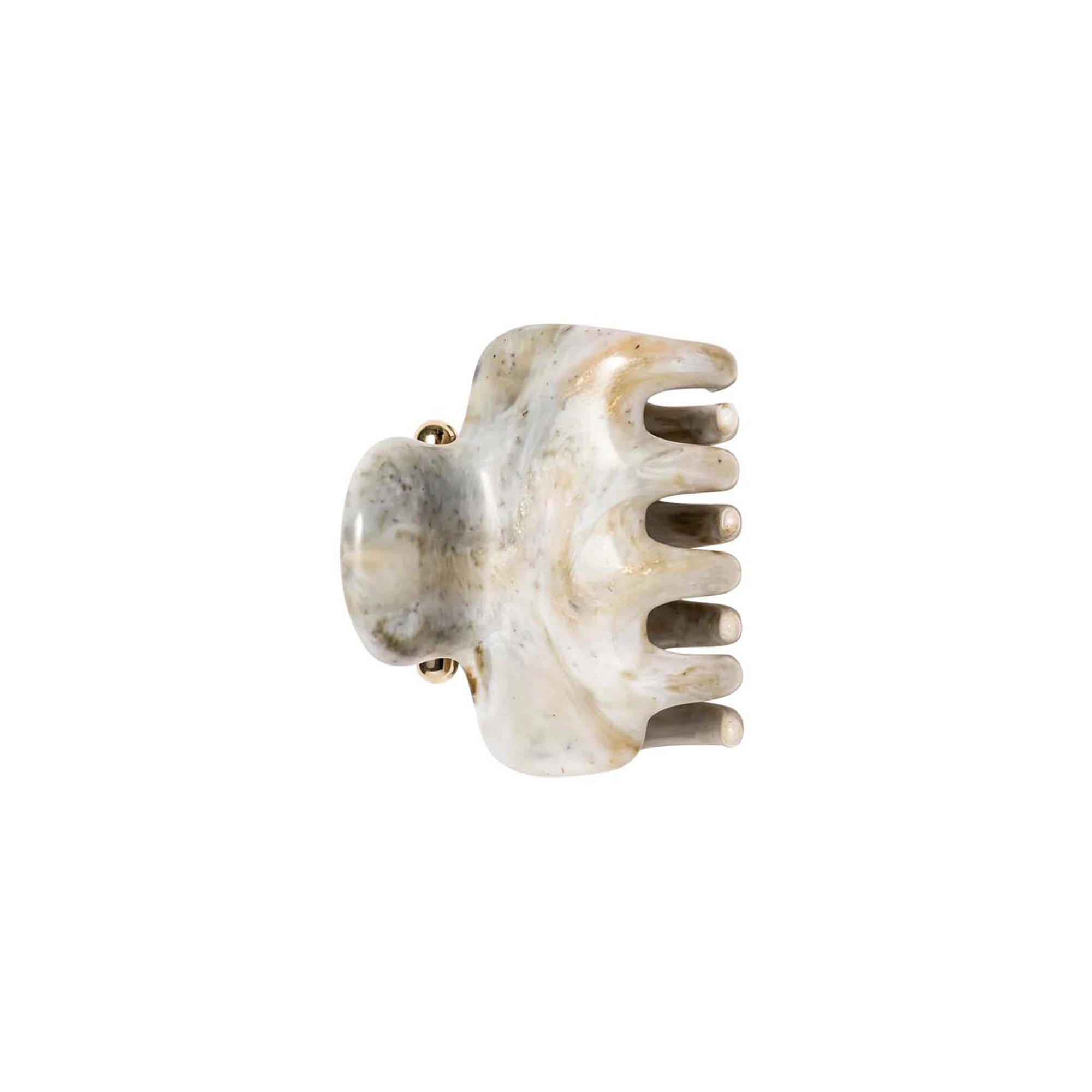 2" Claw Clip - Green Marble