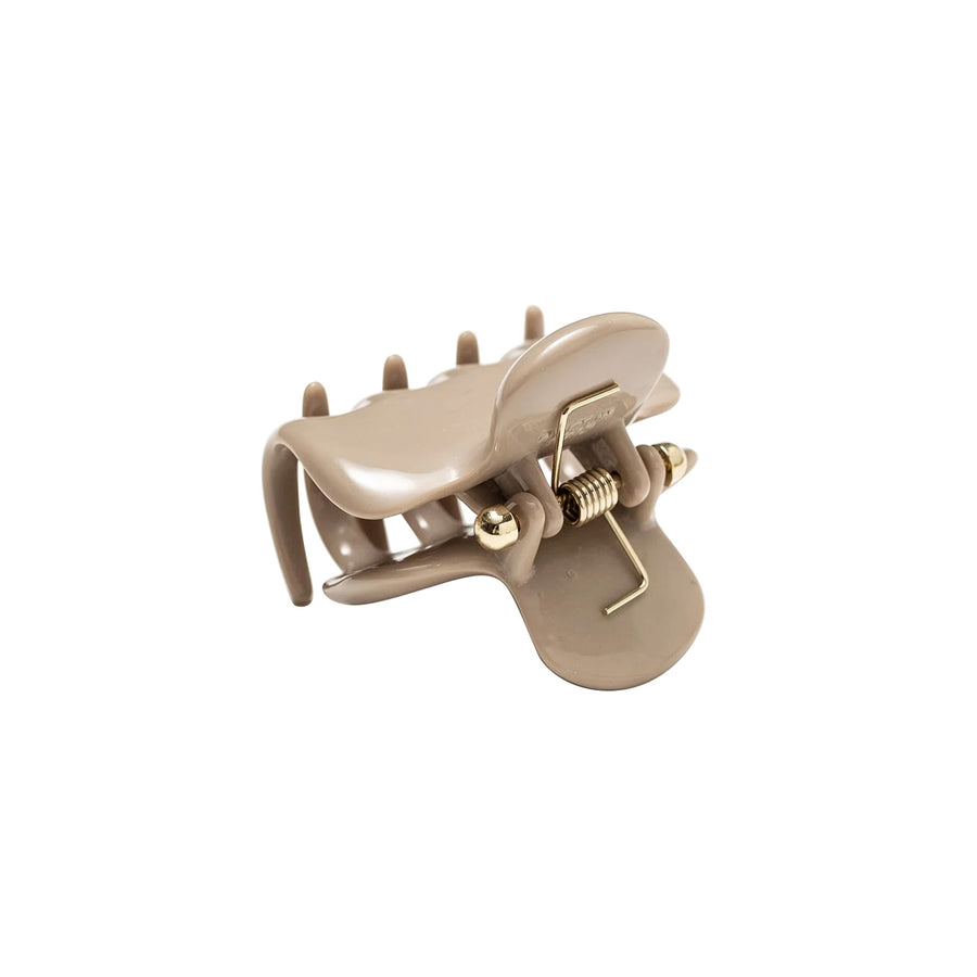 UNDO 2" Claw Clip - Mushroom - Accessories - Broken English Jewelry top angled view