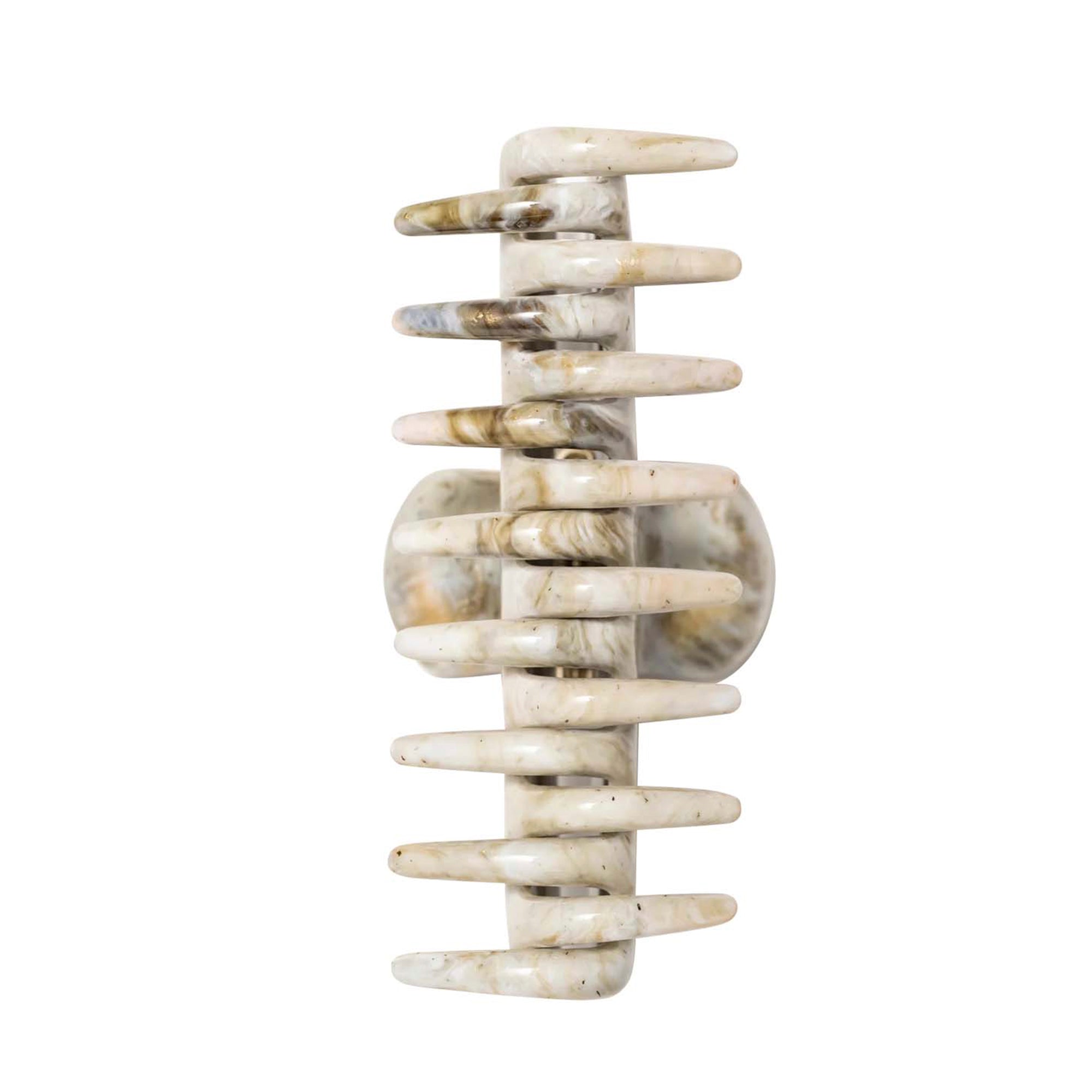 4" Claw Clip - Green Marble