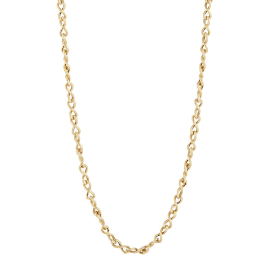 Twisted Oval Link Chain Necklace - Main Img